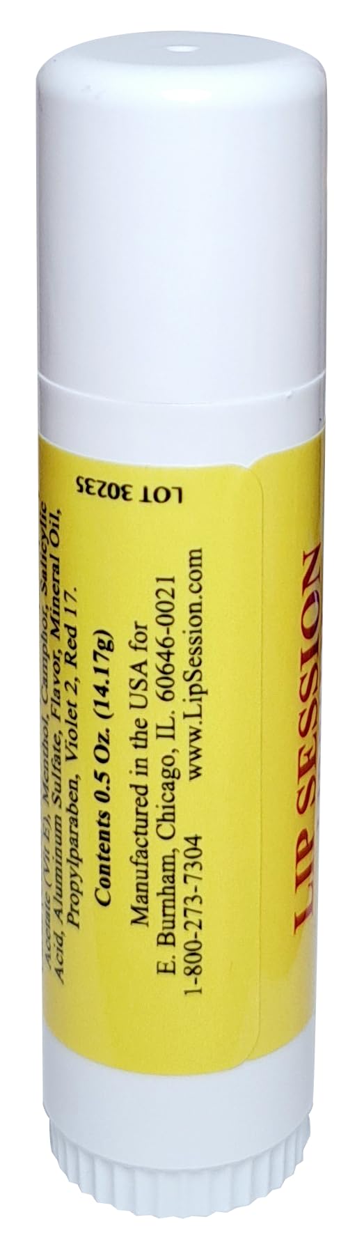 Lip Session Lip Balm Strawberry Flavor Big Stick 0.5 Oz. - With Vitamin E & Cocoa Butter - Moisturizes & Soothes Dry, Cracked, or Chapped Lips Beauty and Personal Care E. Burnham