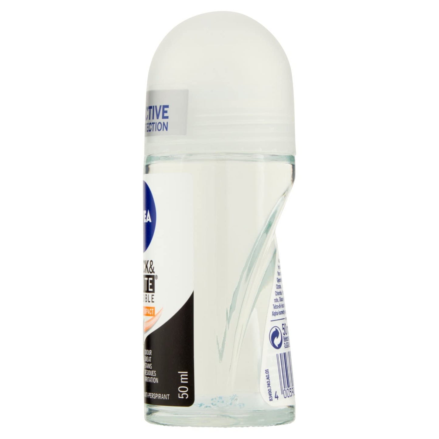 NIVEA Black & White Invisible Ultimate Impact Women’s Roll-On Deodorant Antiperspirant 50 ml Long-Lasting Protection Against Odor and Moisture Beauty and Personal Care NIVEA