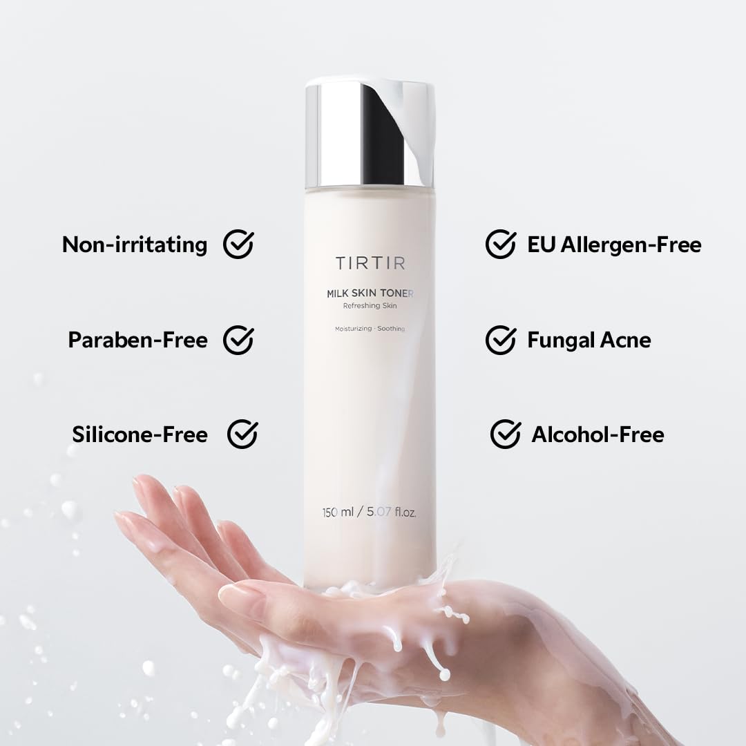 TIRTIR Milk Skin Rice Toner - Deep Moisturizing, Hydrating and Refreshing for face, Niacinamide, Ceramide, Rice Bran Extract, Nature-Oriented Beauty and Personal Care TIRTIR
