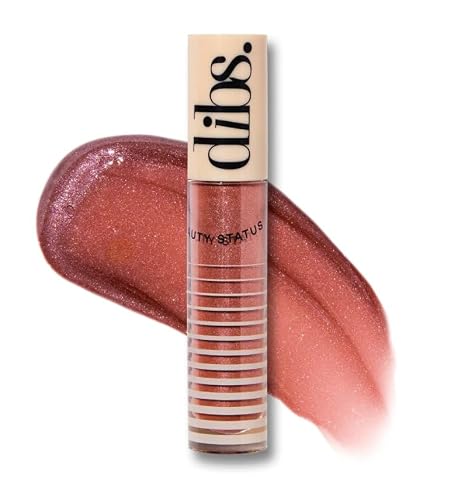 DIBS Beauty Go To Glossy Balm Lip Gloss Topper - MIMS (Make it Make Sense) Warm Mauve Shimmer, 0.20 oz Beauty & Personal Care DIBS