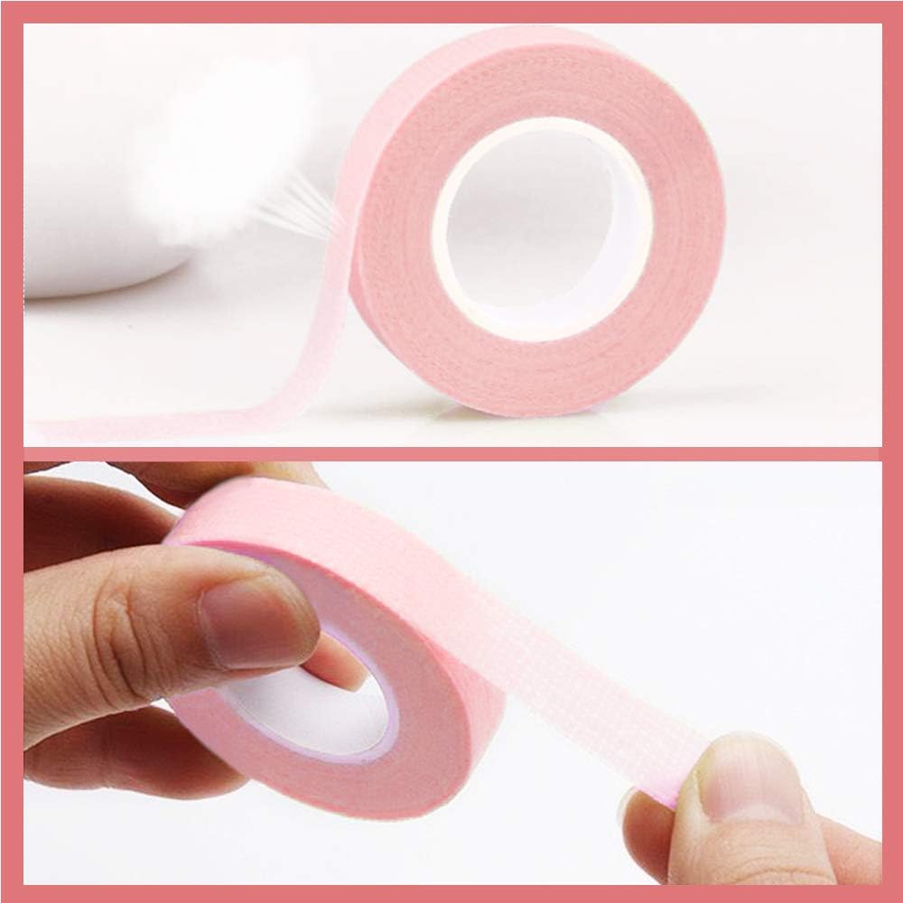EBANKU 5 Rolls Eyelash Extensions Tape, Eye Tape for Lash Extension Breathable Micropore Fabric Tape for Eyelash Extension Supplies (9m/10 Yards) Beauty & Personal Care EBANKU