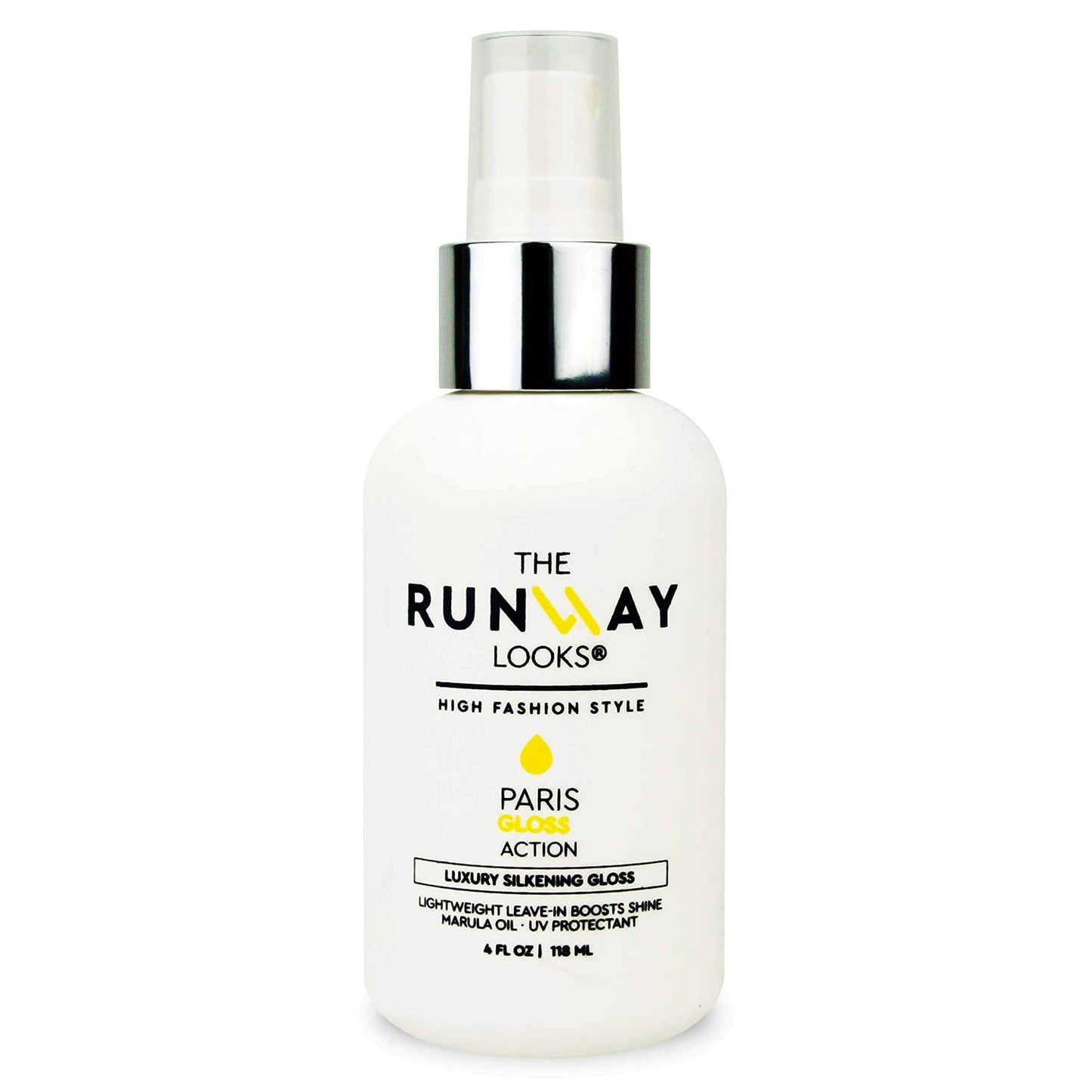 The Runway Looks Gloss Luxury Silkening Sheen, Marula Oil Infused Leave-In Spray to Boost Shine & Softness, Non-Greasy Formula (4oz) Beauty & Personal Care The Runway Looks