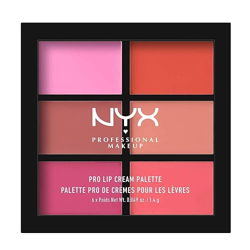 NYX PROFESSIONAL MAKEUP Pro Lip Cream Palette, The Pinks, 0.317 Ounce Beauty & Personal Care NYX PROFESSIONAL MAKEUP