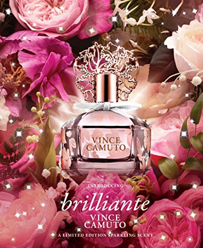 Vince Camuto Brilliante Eau de Parfum Perfume for Women, Sparkling White Floriental Fragrance, Notes of Gardenia Petals, Jasmine Sambac & Cashmere Beauty & Personal Care Pem America