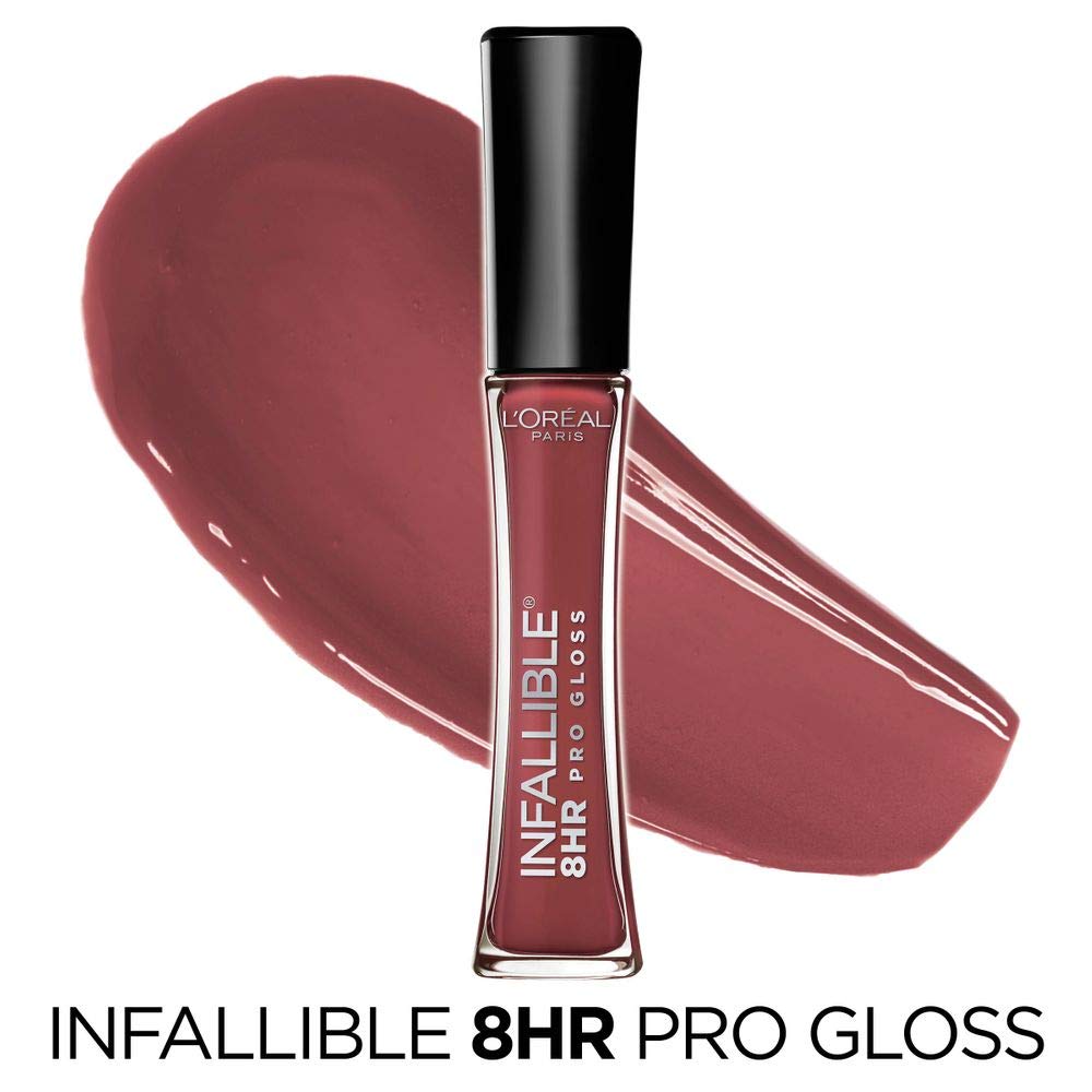 L’Oreal Paris Makeup Infallible 8 Hour Hydrating Lip Gloss, Sangria, 0.21 Fl Oz Beauty & Personal Care L'Oreal Paris