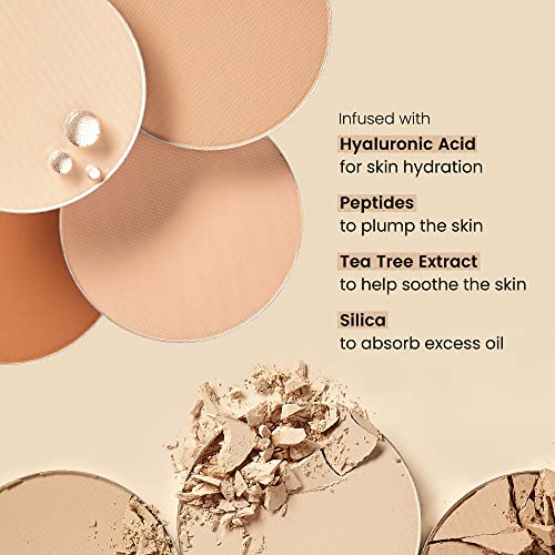 JOAH Perfect Complexion Cashmere Powder Foundation, Medium Face Coverage, Matte Finish, Korean Makeup, Compact Design For Oily & All Skin Types, 16 Beauty & Personal Care JOAH