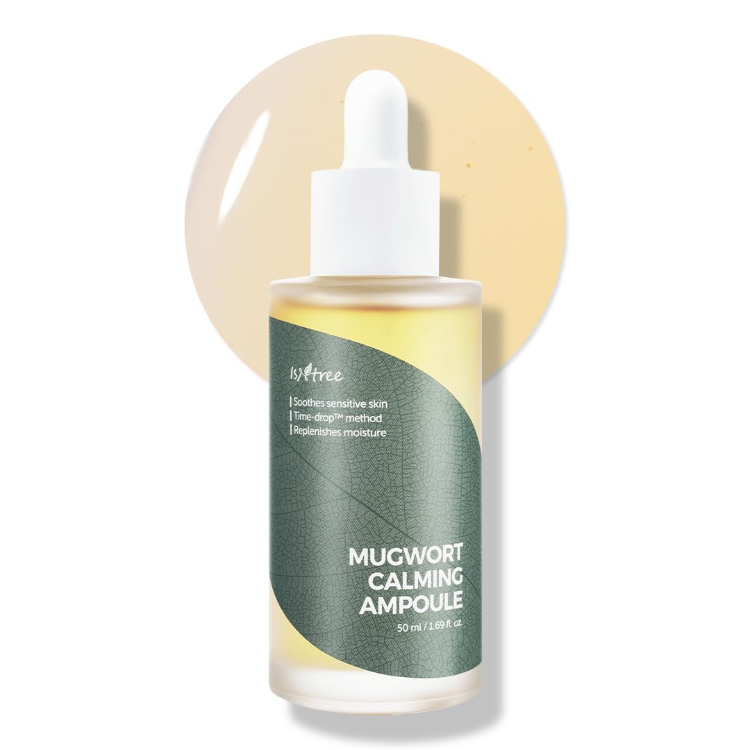 ISNTREE Mugwort calming Ampoule 50ml 1.69 fl.oz | Soothes sensitive skin | Replenishes moisture Beauty & Personal Care IsNtree