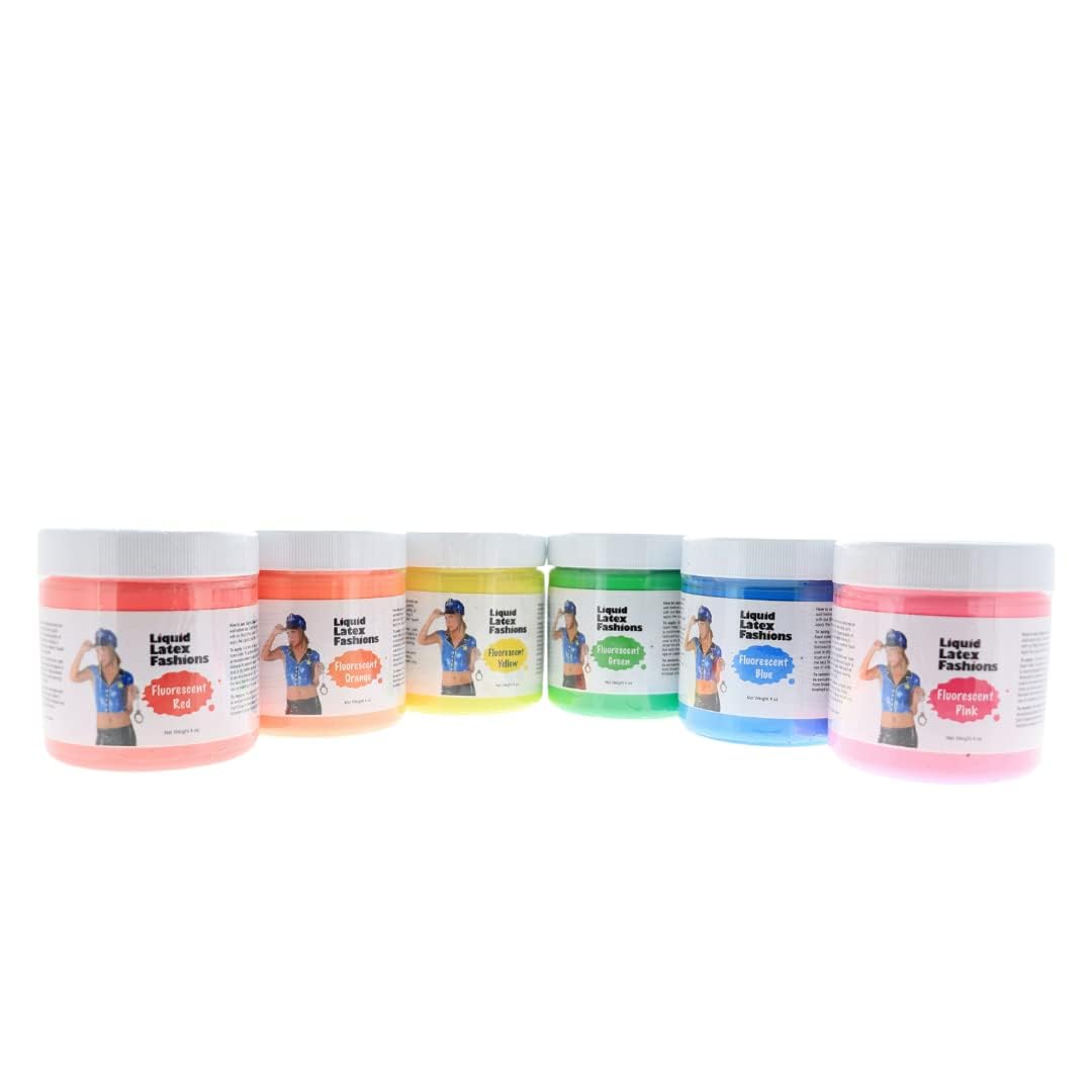 Liquid Latex Blacklight UV Reactive Body Paint, Glow Body Paint, Ideal for Art, Ammonia Free No Odor, Easy On and Off, Cosplay Makeup Beauty & Personal Care Liquid Latex Fashions