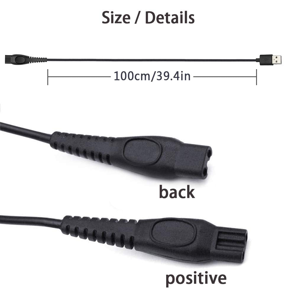 Shaver Power Cord for Philips-Norelco HQ8505 Norelco 7000 5000 3000 Series Shaver USB Charger Line 5V Replacement Charger Cord Beauty and Personal Care INVODA