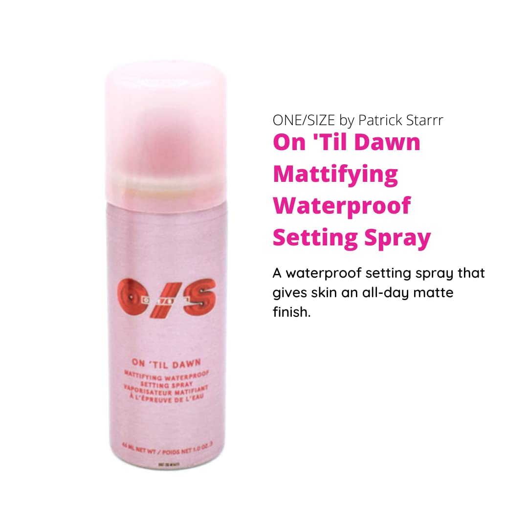 One Size by Patrick Starrr On 'Til Dawn Travel Size Mini Mattifying Waterproof Setting Spray for Long Lasting Face Makeup, All Day Matte Finish, Light Beauty & Personal Care One size