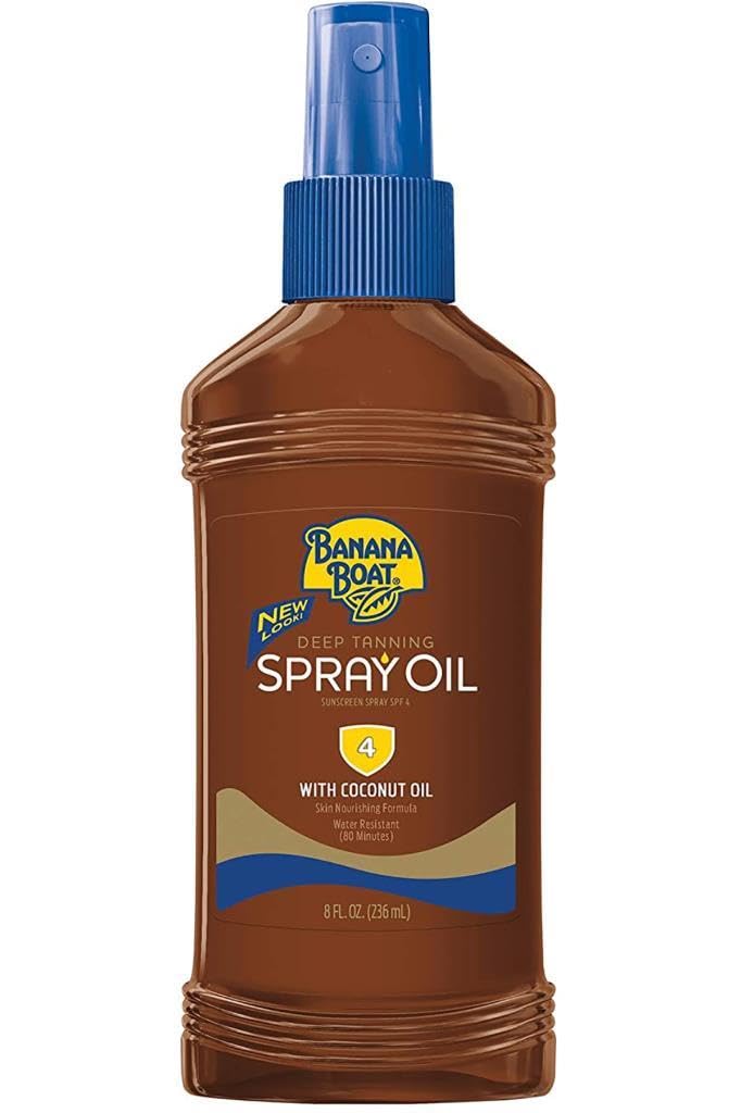 Self tanner Boat Dark Tanning Oil Spray SPF 4 Sunscreen, 8 oz Beauty & Personal Care Banana Boat