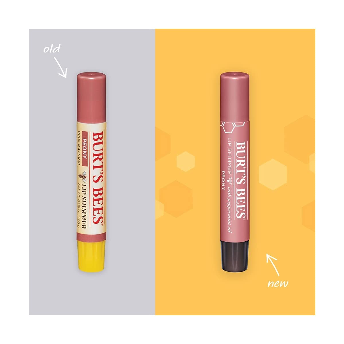 Burt's Bees 100% Natural Moisturizing Lip Shimmer, Peony - 1 Tube Beauty & Personal Care Burt's Bees