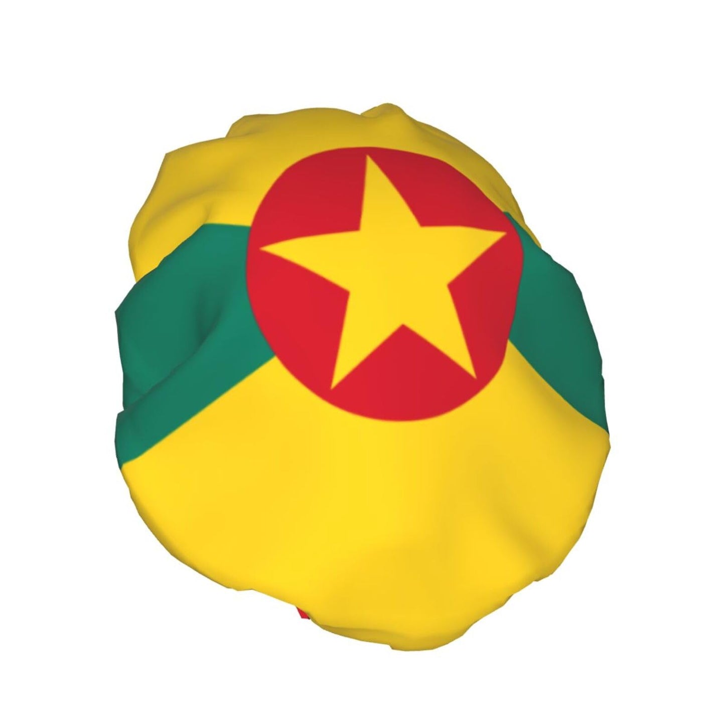 Grenada Flag Prints Shower Cap Double Layer Lined Waterproof Bathing Shower Hat Beauty and Personal Care Hayyett