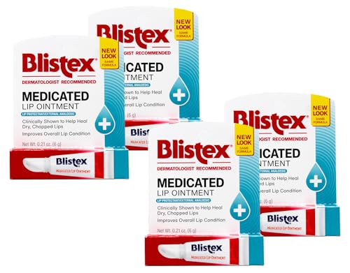 Blistex Medicated Lip Ointment Tube, 0.21 Oz, (Pack of 4) Beauty and Personal Care Blistex