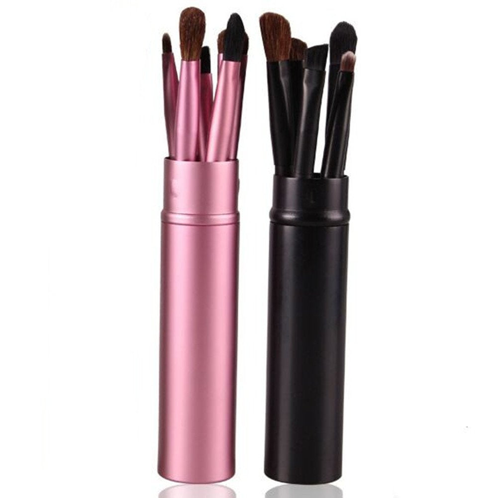 Mokale 5 Pieces Professional Eyeshadow Brush Makeup Kit Designer Cosmetic Eye Makeup Tools With Luxury Case Synthetic & Goat Hair Stylish Ergonomic Beauty & Personal Care Mokale
