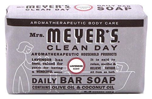 Mrs Meyers Bar Soap Lavender 5.3 Ounce (156ml) (2 Pack) Beauty & Personal Care Mrs. MEYER'S