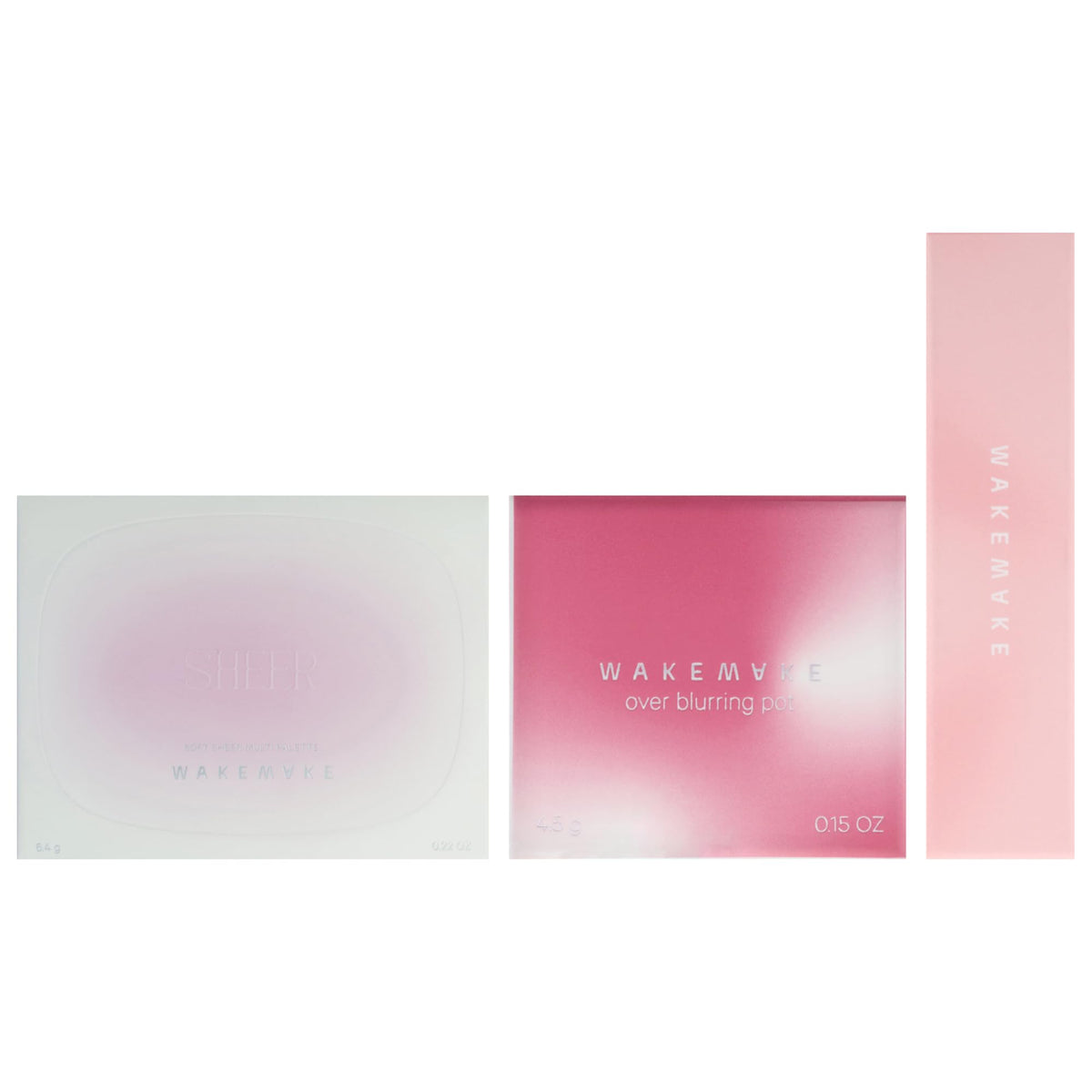 Wakemake Kit by Wakemake for Women - 3 Pc Kit 0.22oz Makeup - 03 Lavander Pleasure, 0.15oz Makeup - 07 Mauve Pink, 0.12oz Lipstick - 03 Noted