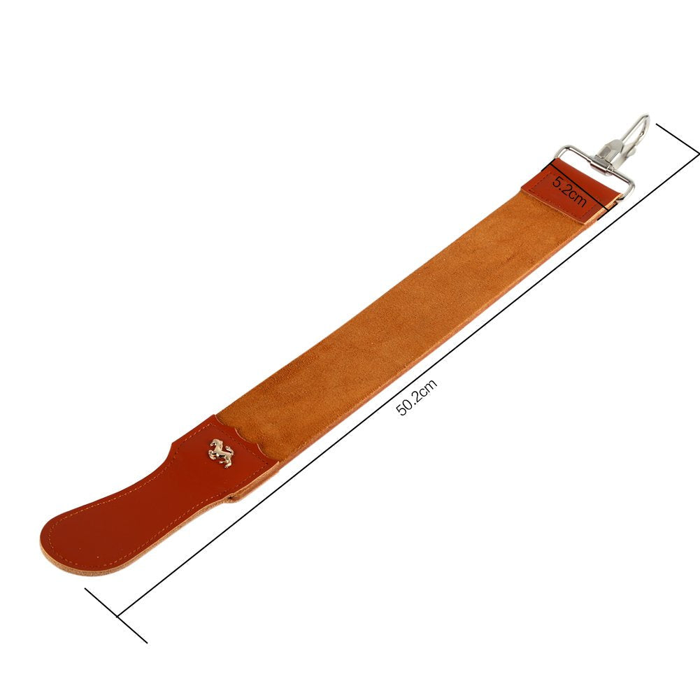 Straight Strops, Leather Strop Genuine Leather Strop Strap Barber Straight Shave Sharpener Sharpening Belt, L Leather Strop For Barber Hair Straight Beauty and Personal Care Zerone