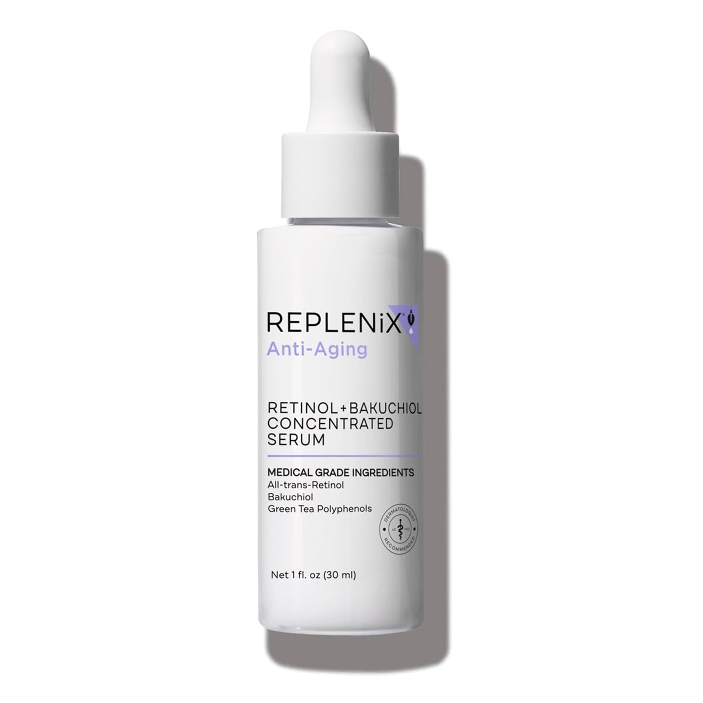 Replenix Anti-Aging Retinol + Bakuchiol Concentrated Face Serum, Medical-Grade Facial Treatment for Mature, Uneven Skin (1 fl. oz) Beauty & Personal Care Replenix
