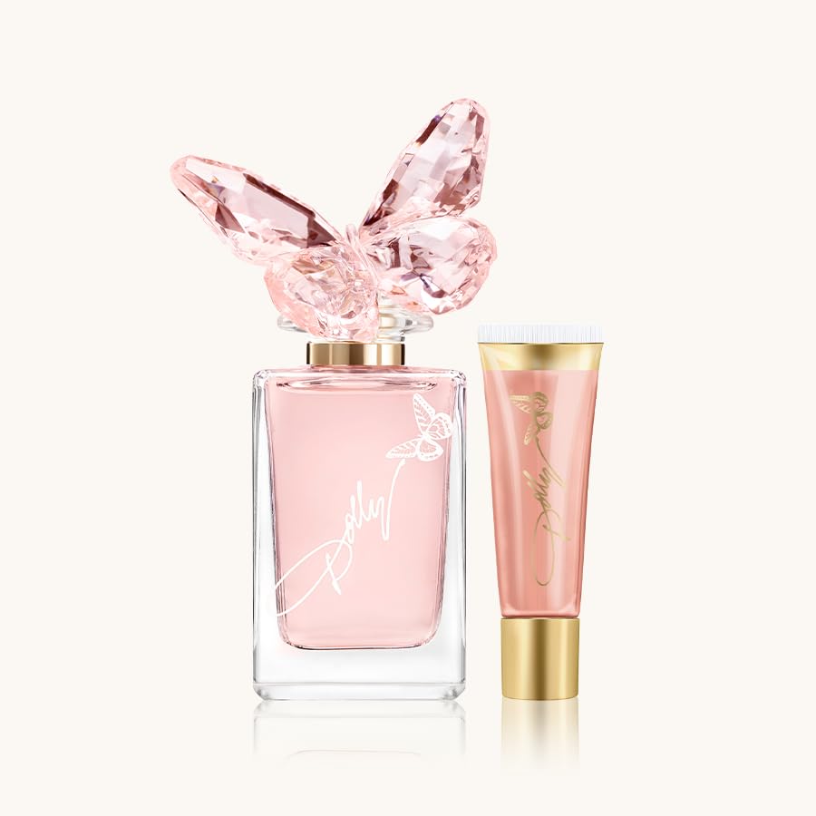 Dolly Parton Scent from Above Perfume and Lip Gloss - Eau de Toilette Spray for Women - Floral, Fruity, Casual & Feminine Perfume with Notes of Beauty & Personal Care SCENT BEAUTY
