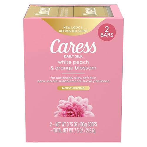 Caress Beauty Bar Soap For Women, Daily Silk With Silk Extract and Floral Oil Essence Moisturizing Body Soap for Silky, Soft Skin, 3.75 oz, 2 Bath Beauty & Personal Care Caress