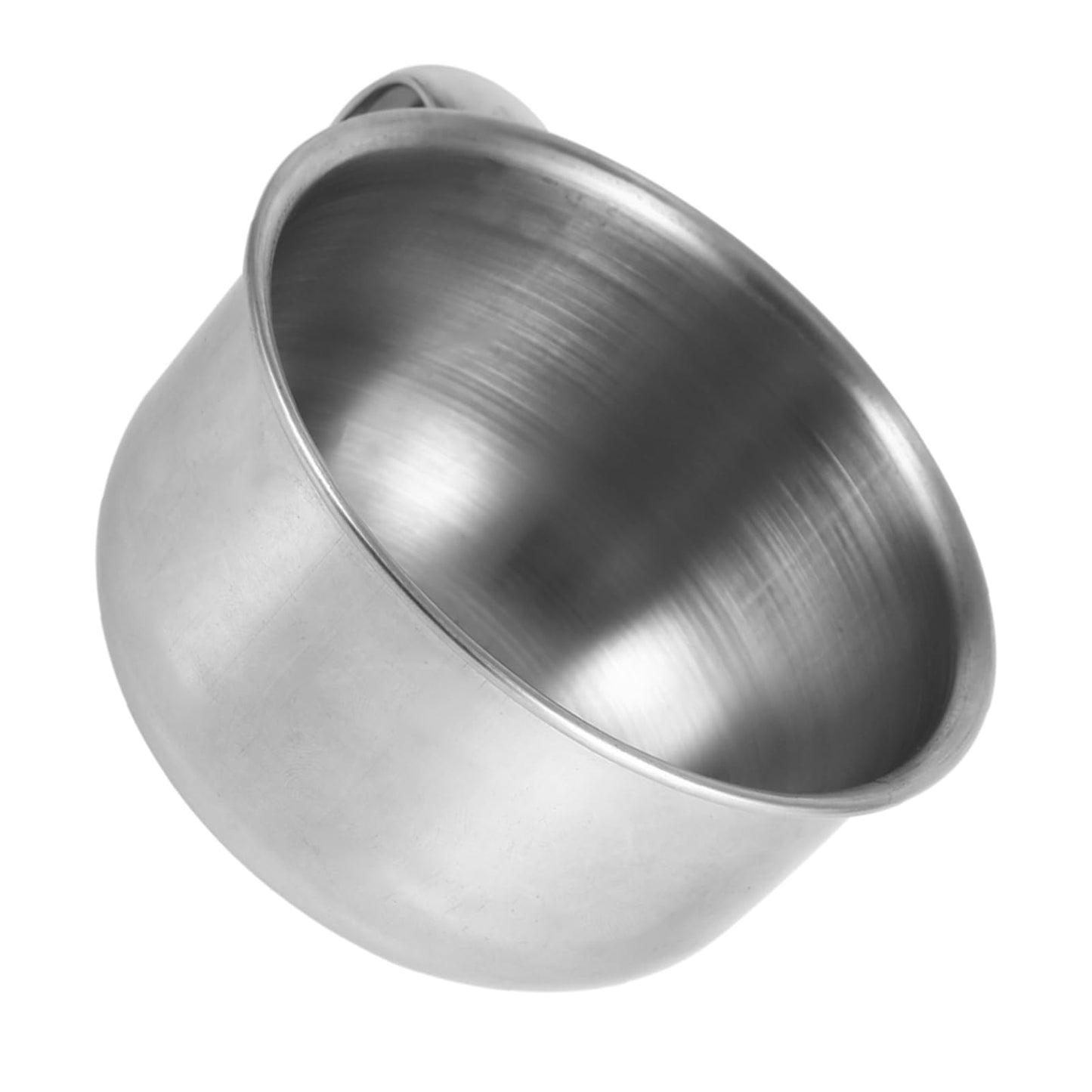 GLOGLOW Men's Shaving Bowl, Stainless Steel Mug for Easy Cleaning, Ideal for Grooming with Handle, Perfect for Storing Shaving Cream and Soap Beauty and Personal Care GLOGLOW