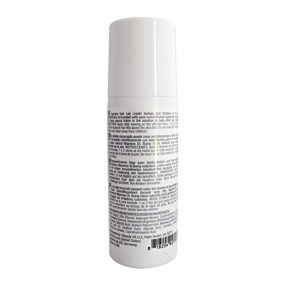 Waxness Dr. Bump Ingrown Hair Treatment Lotion Post Wax & Shave Care 3 oz (89 ml) - Razor Bump Skin Care - Professional Skin Care - Made in USA Beauty and Personal Care Wax Necessities