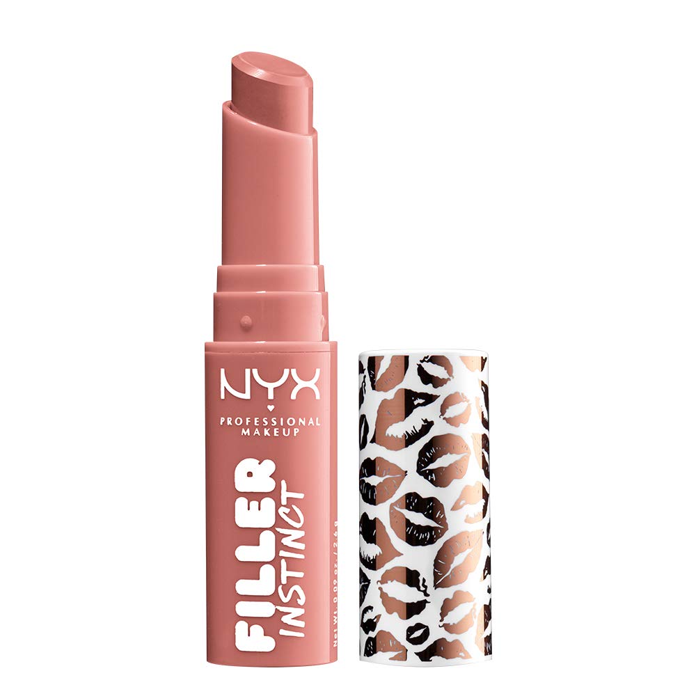 NYX PROFESSIONAL MAKEUP Filler Instinct Plumping Lip Color, Lip Balm - Beach Casual (Nude Pink) Beauty & Personal Care NYX PROFESSIONAL MAKEUP