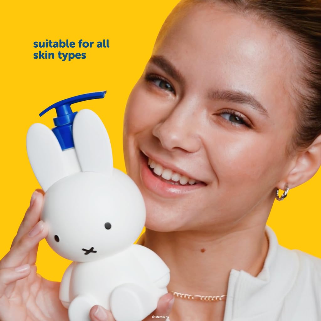 The Crème Shop Miffy Flower Garden Shower Gel, Body Wash with Hydrating and Nourishing Hyaluronic Acid and Niacinamide, Miffy Pump Bottle, Garden Beauty & Personal Care The Crème Shop