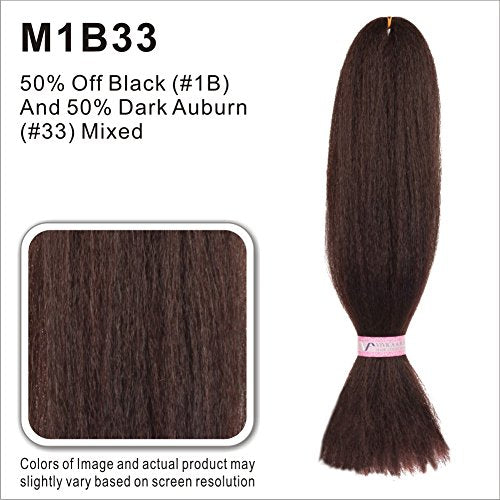 Vivica A Fox Hair Collection HKBK16-V Human Hair Afro Curl Kinky Bulk Extension, M1B/33, 5.8 Ounce