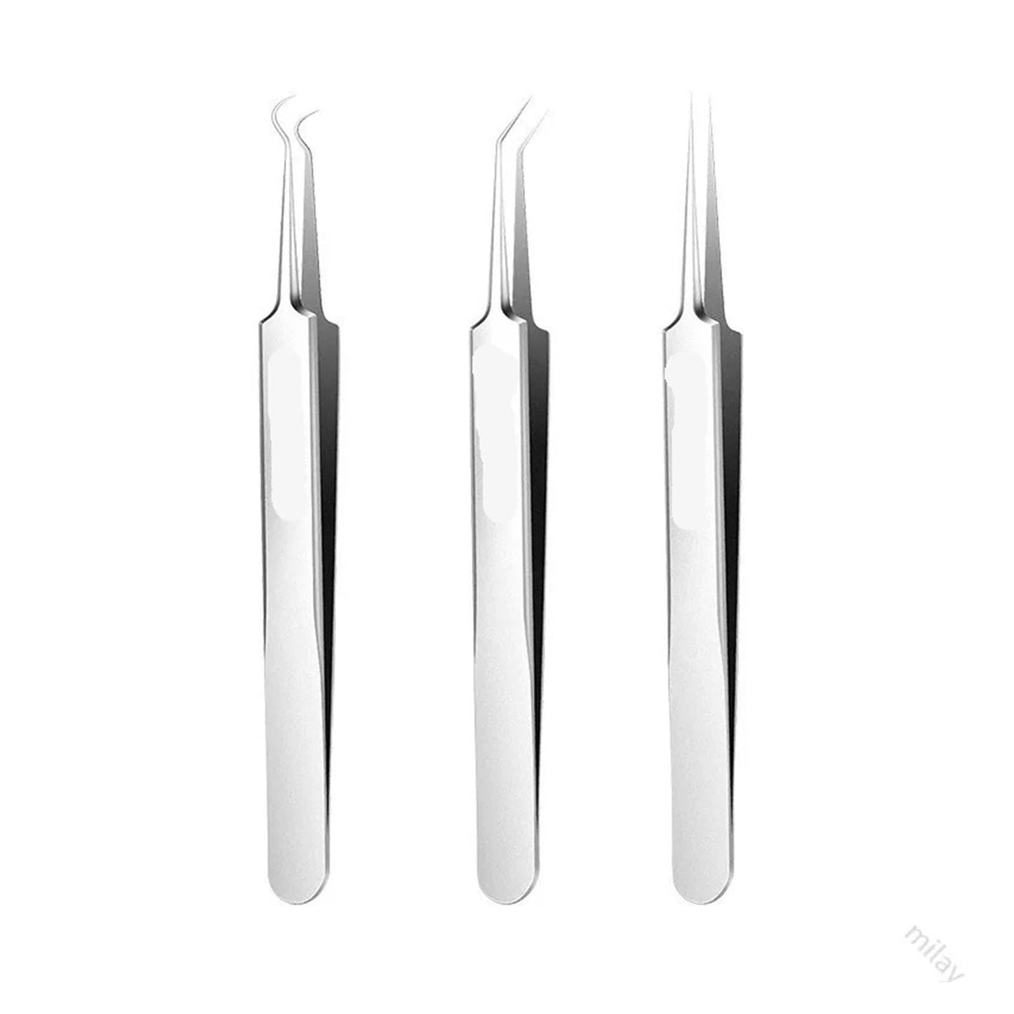 Tweezers Ultra-fine Cell Pimples Blackhead Clip Tweezers Beauty Salon Special Scraping Closing Artifact Acne Needle Tool(Pujian-xiejia) Beauty and Personal Care ZXYZXYZZ