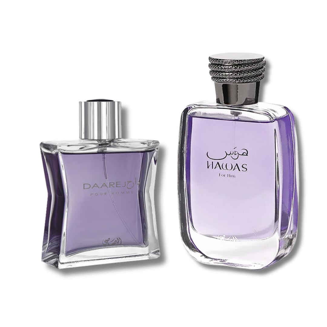 RASASI Hawas For Him & Daarej For Homme EDP 100Ml (3.4Oz) Beauty & Personal Care RASASI