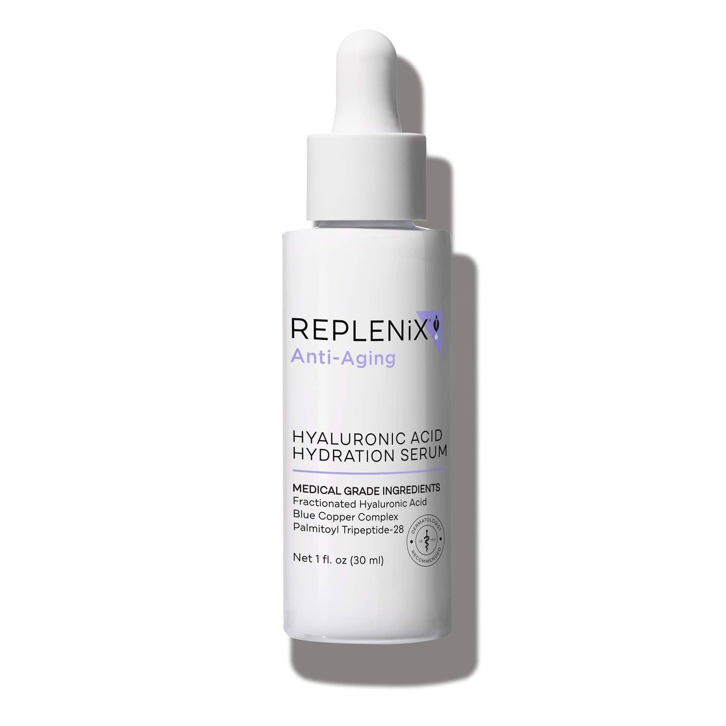 Replenix Pure Hydration Hyaluronic Acid Serum - Medical Grade Anti-Aging Treatment, Reduces Appearance of Wrinkles, Uneven Skin Tone, Firming, 1 oz. Beauty & Personal Care Replenix