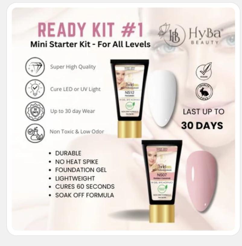 HyGEL Hybrid Nail Gel, Nude Skin Collection SINGLES, 60ml (Creamy Tan, NS08)