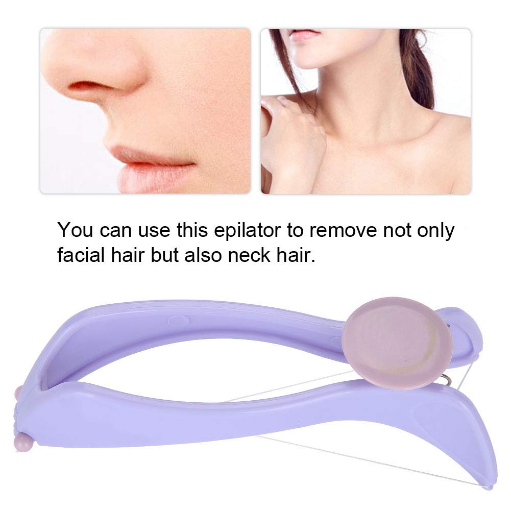 Socobeta Hair Epilator Threading Epilator Cotton Hair Remover Tool for Neck Hair Removal with 10 Cotton Lines (Glasses Box) Beauty and Personal Care Socobeta