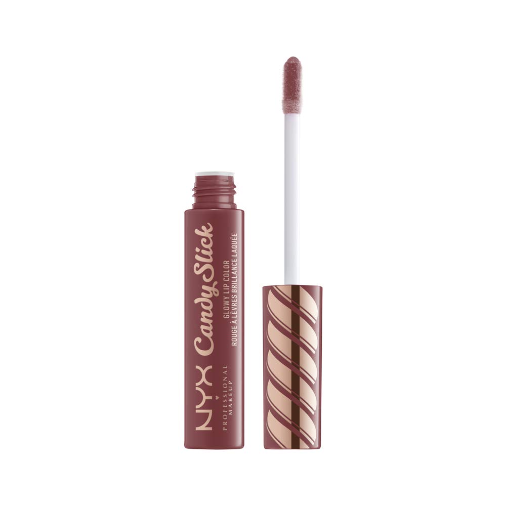 NYX PROFESSIONAL MAKEUP Candy Slick Glowy Lip Color Gloss - S'more Please (Neutral Mauve) Beauty & Personal Care NYX PROFESSIONAL MAKEUP