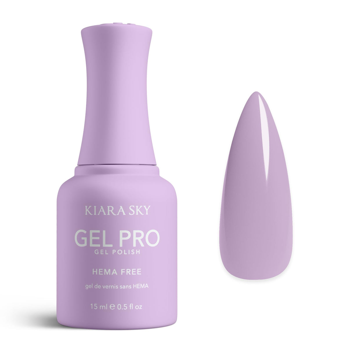 KIARA SKY Gel Pro HEMA-Free Gel Nail Polish | Full Coverage, 28+ Day Wear, Self-Leveling, UV/LED Soak-Off, 0.5 fl oz | Romance Novel #057