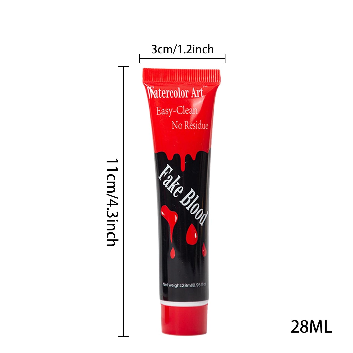 Funny Halloween Artificial Fake Blood, Cosplay Prop, Halloween Simulation Plasma for Home, can be applied to your face, arms, or body to create Beauty & Personal Care DSOPV