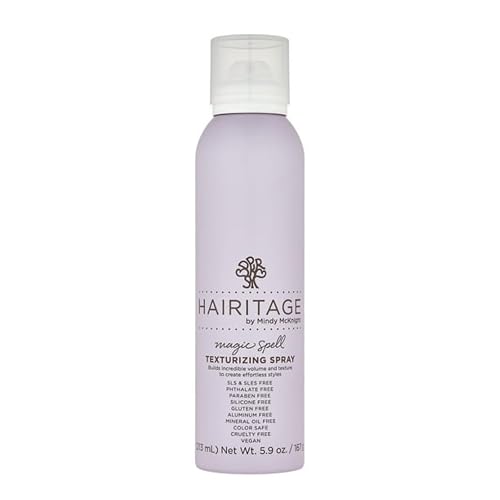Hairitage Magic Spell Texturizing Spray - Volumizing Texture Spray Bottle for Women, Works with Straight, Wavy, Curly Hair, With Rice Protein + Beauty & Personal Care Hairitage