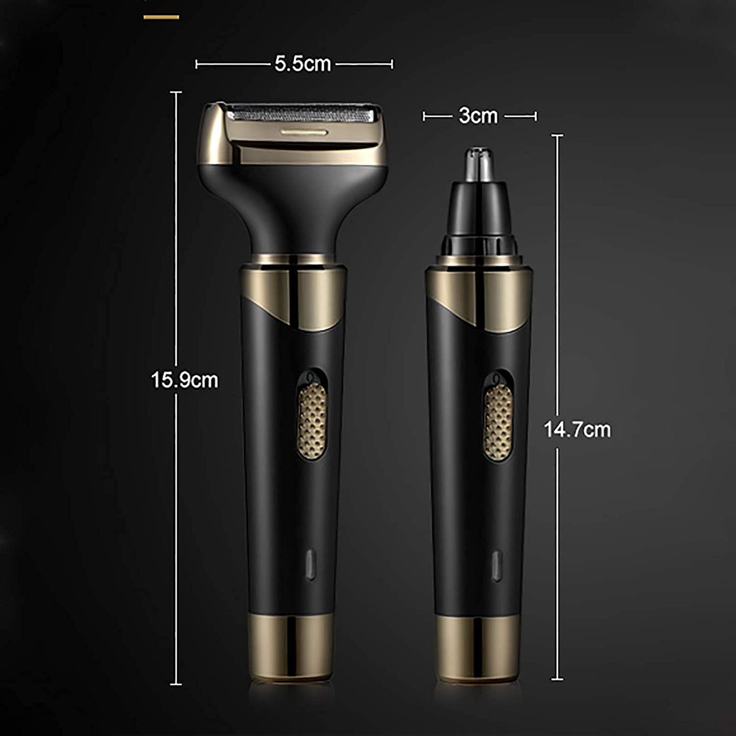 LEONYS Ear and Nose Hair Trimmer Clipper - Professional Painless Eyebrow and Facial Hair Trimmer for Men and Women, Rechargeable, Waterproof Dual Edge Beauty and Personal Care LEONYS