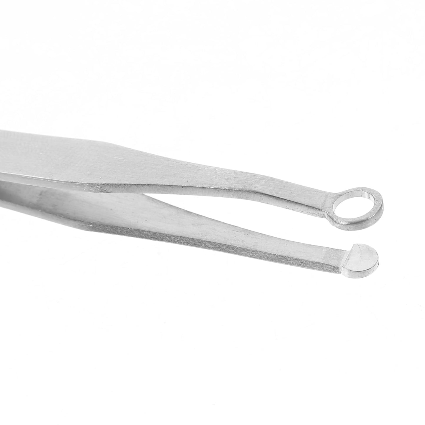 Precision Nose Hair Tweezer Stainless Steel Round Head Grooming Scissor Eyebrow Clippers Trimmer for Safely Trim Nose and Ears (Silver) Beauty and Personal Care EXCEART