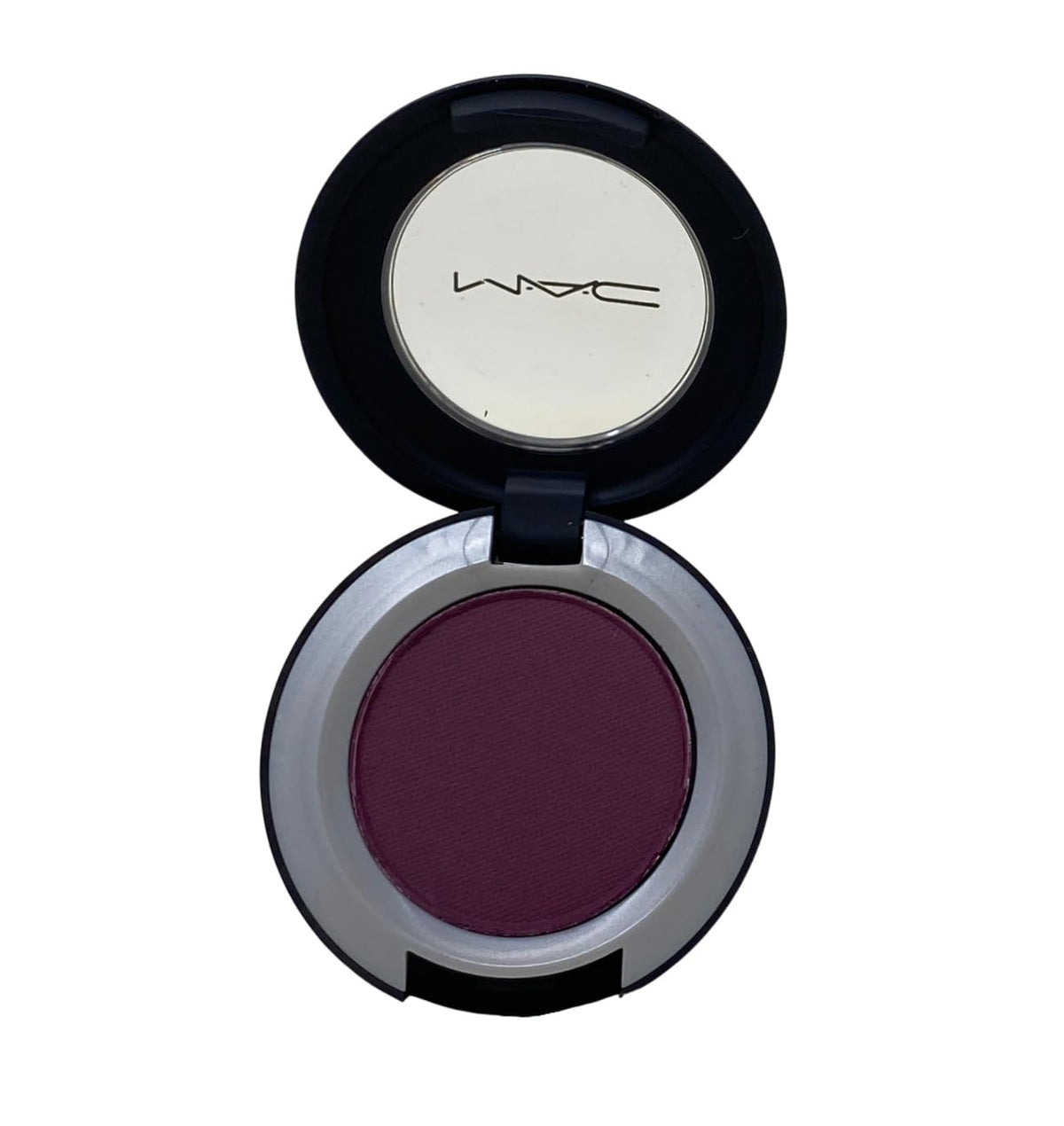 MAC Cosmetics Powder Kiss Soft Matte Eye Shadow - P for Potent (Deep plum) .05 oz / 1.5 g Beauty & Personal Care MAC