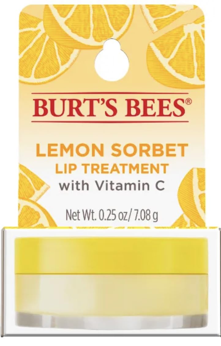 Burt's Bees 100% Natural Origin Lip Treatment with Sea Minerals Sweet Mint (Lemon Sorbet) - Hydrating, Moisturizing, Nourishing, Uplifting Lip Balm Beauty & Personal Care Burt's Bees