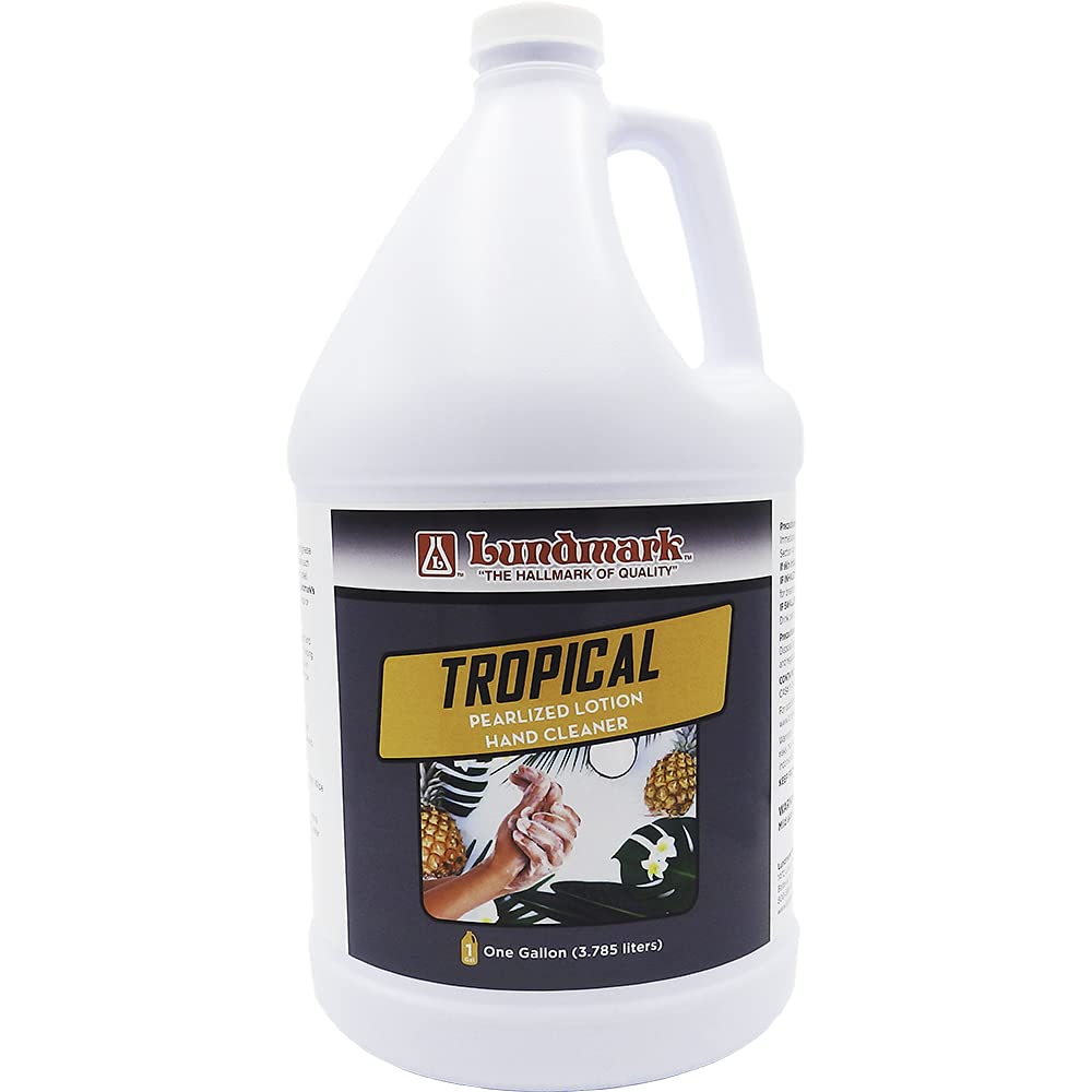 Lundmark Tropical Hand Cleaner, Pearlized Liquid Lotion Soap, 1-Gallon, 3302G01-4, Pack of 1 Beauty & Personal Care Lundmark Wax