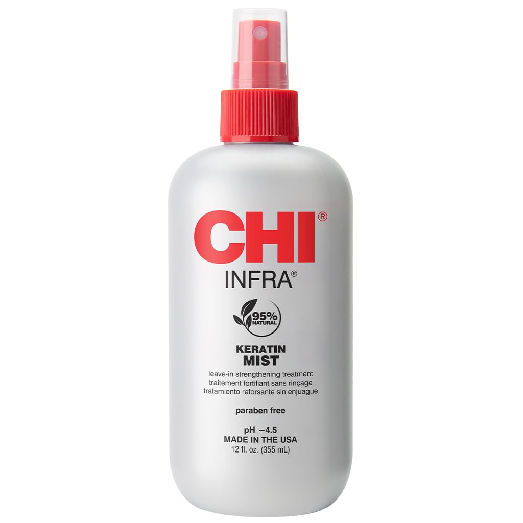 CHI Straight Guard Smoothing Styling Cream, 8.5 FL Oz & Keratin Mist,12 Fl Oz Beauty and Personal Care CHI