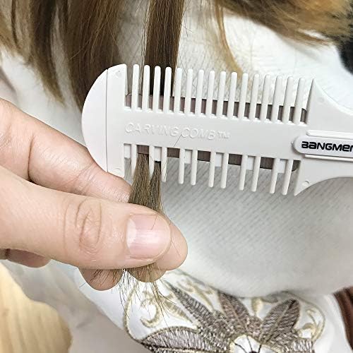 BANGMENG Hair Cutter Comb, Shaper Razor Comb, Split Ends Trimmer Styler, Double Edge Razor Blades for Thinning, Cutting and Styling, Extra 5 Blades Beauty and Personal Care BANGMENG