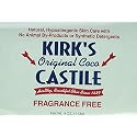 Kirk's Castile: Coco Castile Bar Soap, Fragrance Free 4 oz (2 pack) Beauty & Personal Care KIRK'S CASTILE
