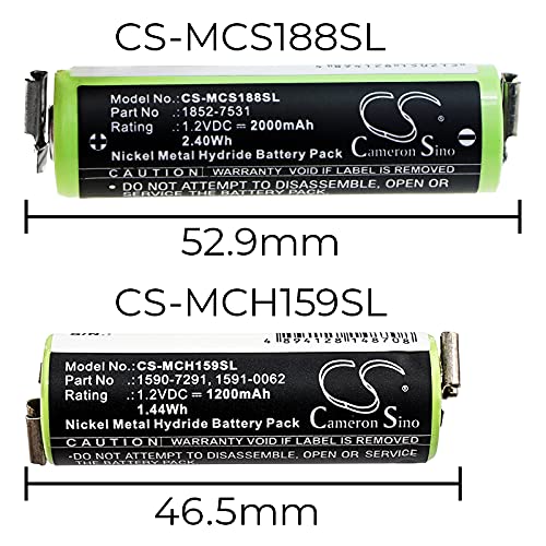 FYIOGXG Cameron Sino Battery for Moser ChroMini 1591, ChroMini 1591B, ChroMini 1591Q, Ermila Bella 1590 PN:Moser 1590-7291, 1591-0062, 1591-0067 Beauty and Personal Care FYIOGXG