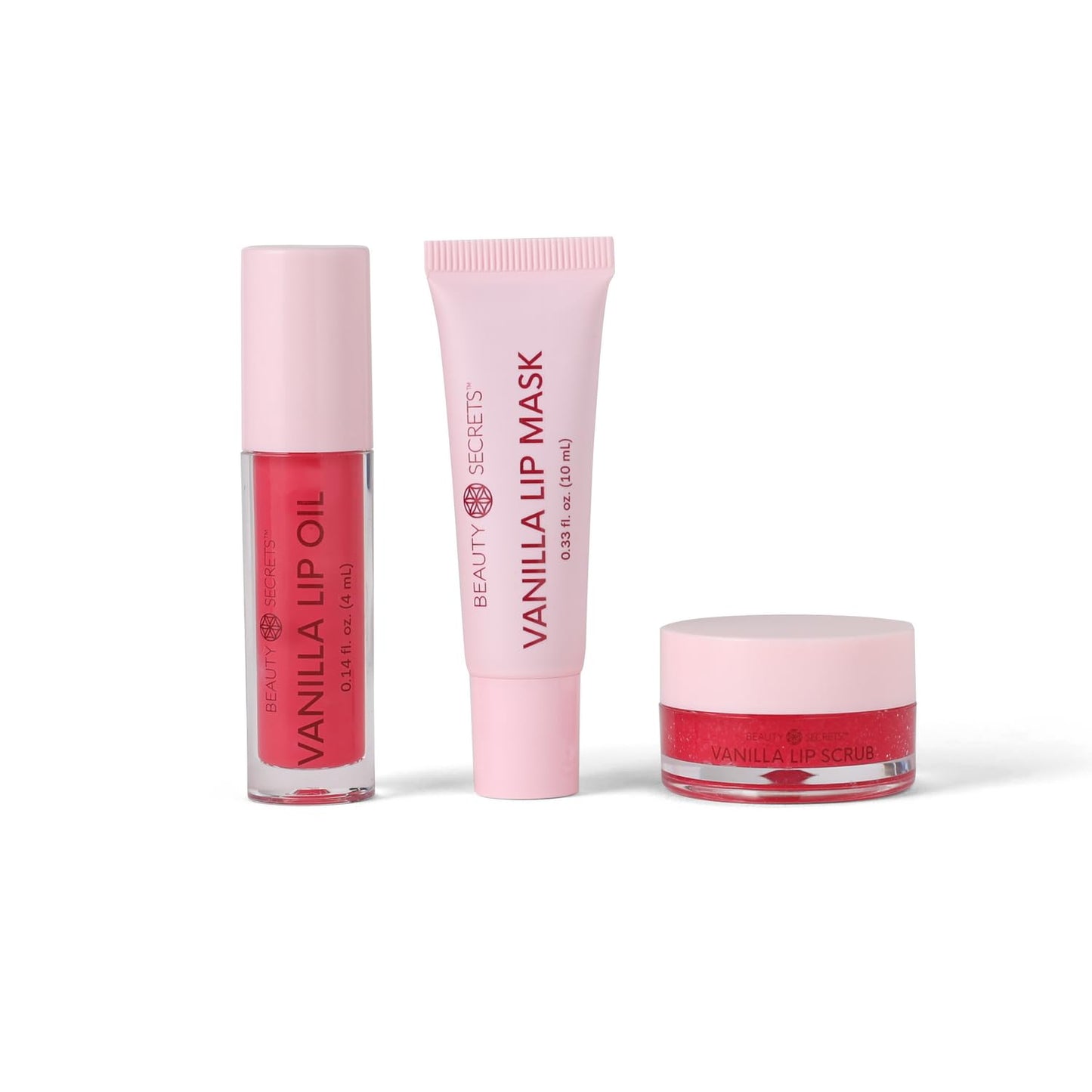 Beauty Secrets Triple Treat Lip Care Kit, Vanilla Scented Beauty and Personal Care BEAUTY SECRETS