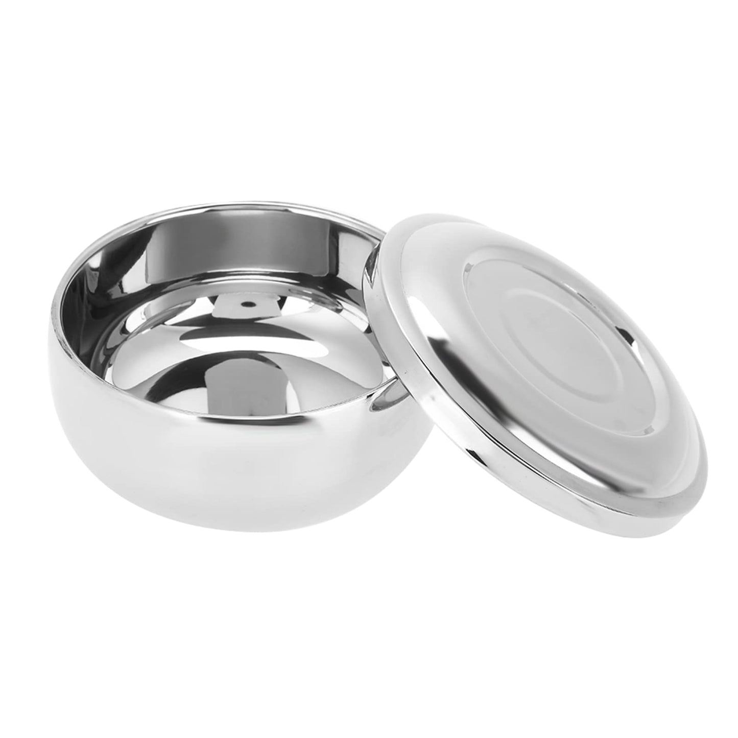 STAINLESS STEEL SHAVING MUG CONTAINER WITH LID FOR HOME AND TRAVEL Beauty and Personal Care ZJchao